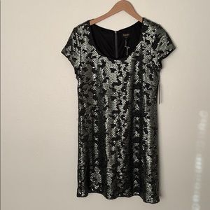 SHELLI SEGAL LAUNDRY SEQUIN DRESS